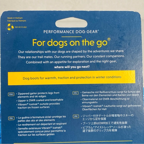 NEW Ruffwear VIBRAM Polar Trex Trail Hiking Winter Dog Boots — [2]; 3 Inch/ 76mm - Picture 8 of 11